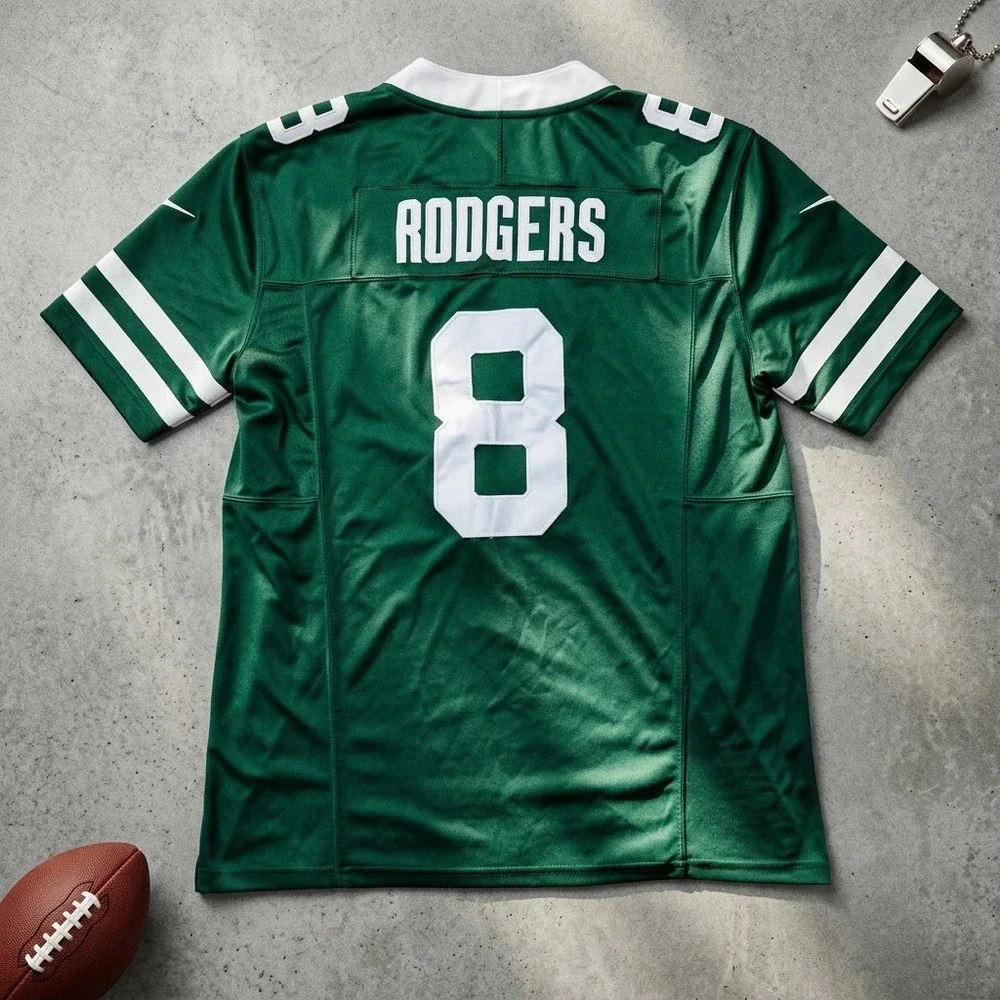 Nike Men's L Aaron Rodgers Jets Jersey Blokecore Y2K Streetwear Archive